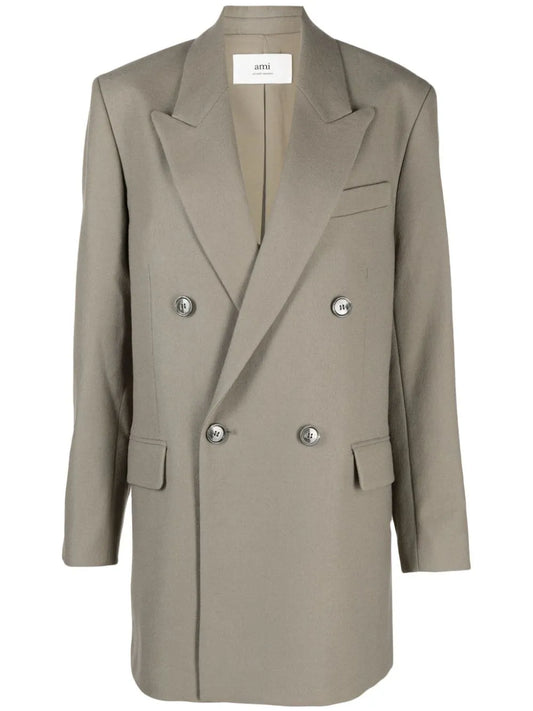 Double-Breasted Virgin Wool Blazer
