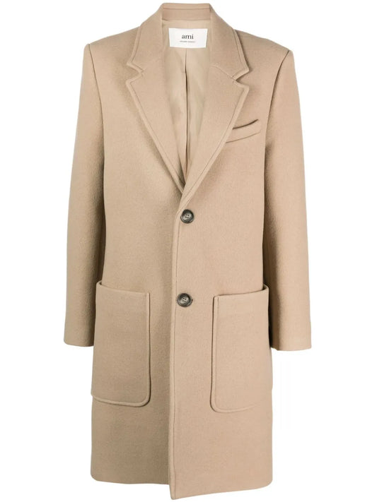 Single-Breasted Virgin-Wool Coat