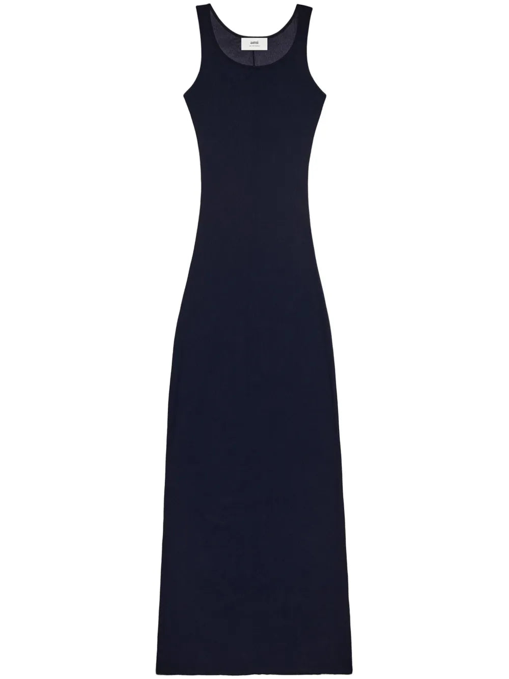 Ribbed Jersey Sleeveless Maxi Dress
