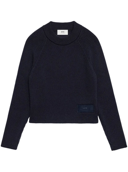 Logo-Patch Knitted Jumper