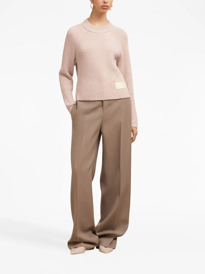 Logo-Patch Knitted Jumper