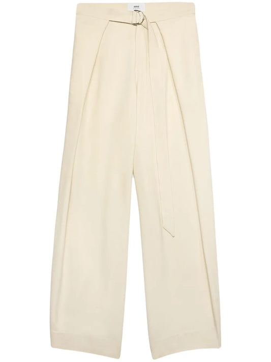 Layered Wide-Leg Trousers