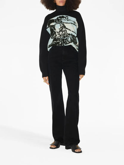 High-Rise Straight-Leg Jeans