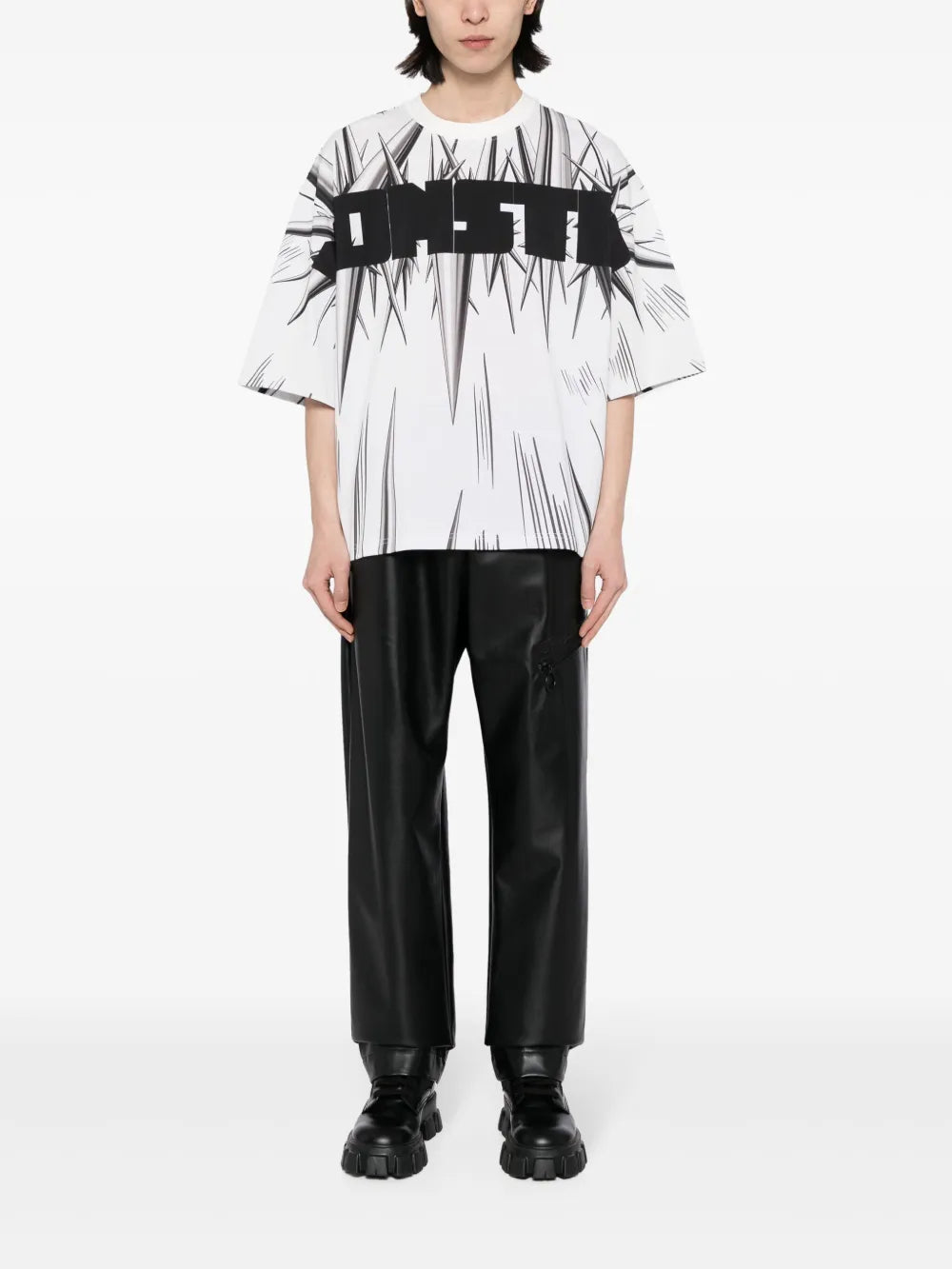 Spikes Logo-Print Cotton T-Shirt