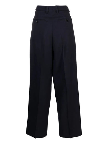Wide-Leg Tailored Trousers