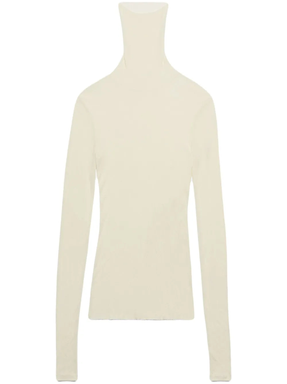 Roll-Neck Ribbed Sweater