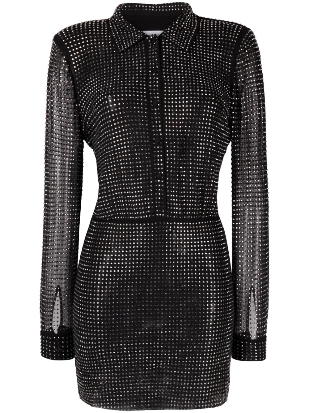 Rhinestone-Embellished Minidress