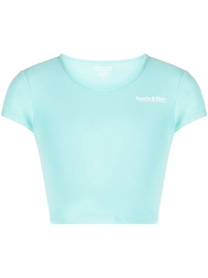 Logo-Print Crop Top