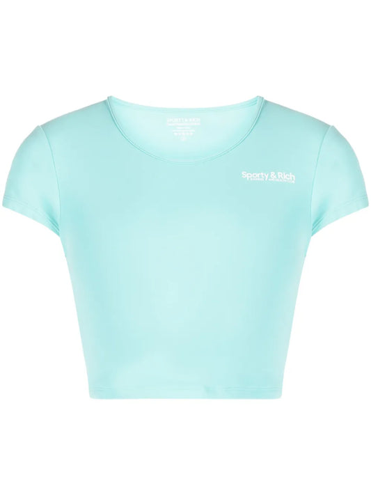 Logo-Print Crop Top