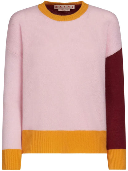 Colour-Block Cashmere Jumper