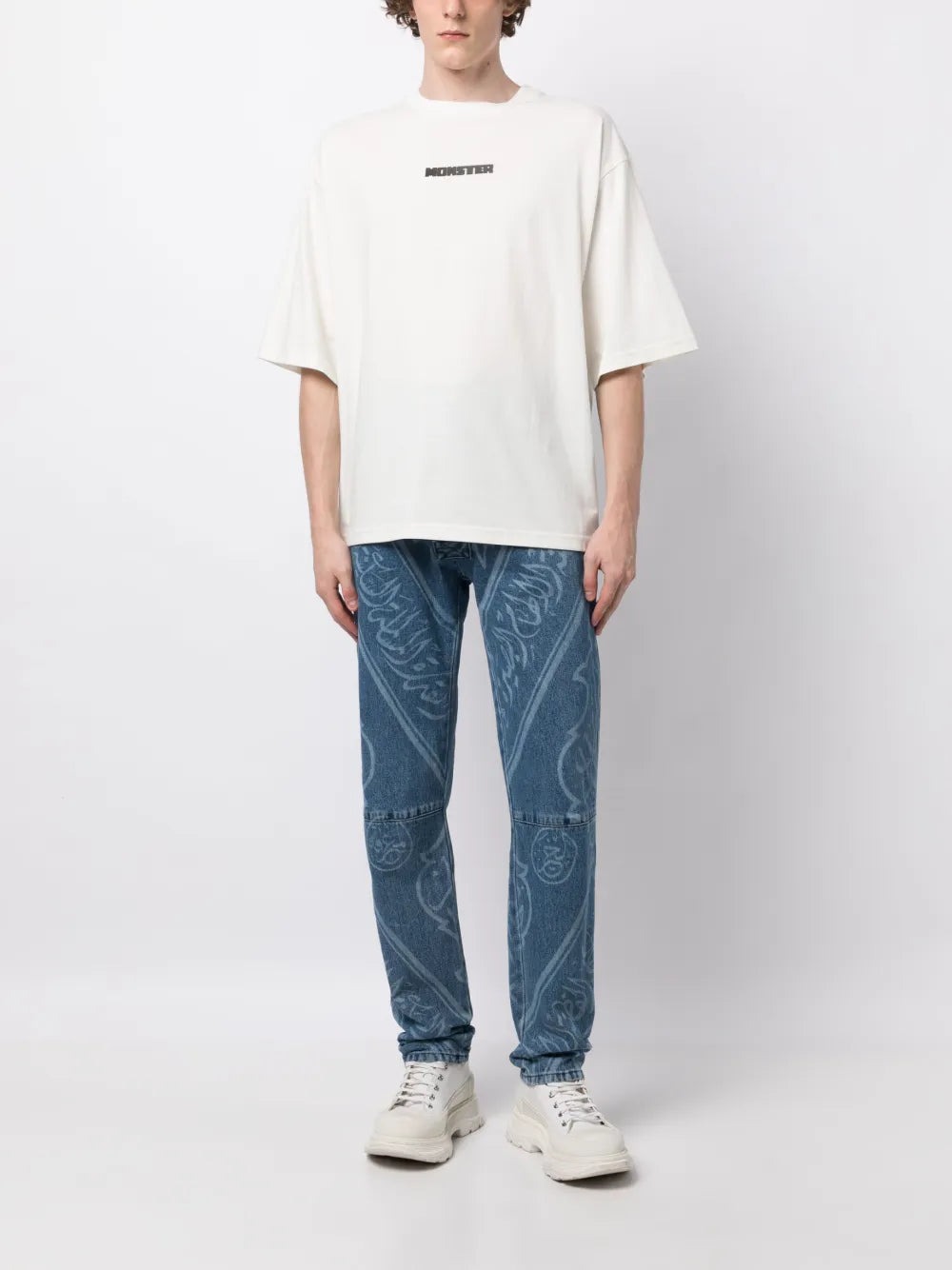 Monster-Print Cotton T-Shirt