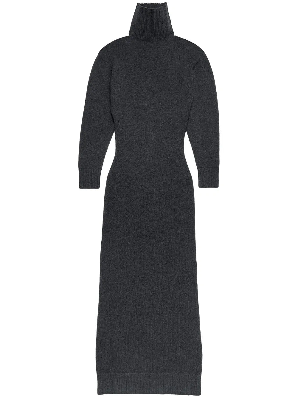 Elbow-Patch Knitted Maxi Dress