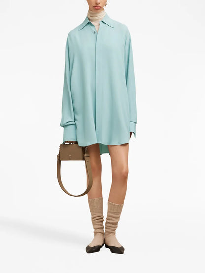 Long-Sleeve Shirtdress