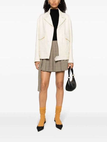 Notched-Lapel Virgin-Wool Jacket