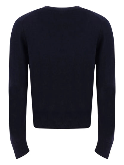 Logo-Embroidered Merino Wool Cardigan