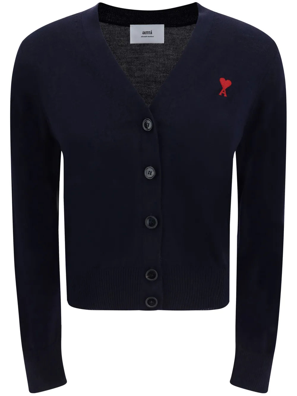 Logo-Embroidered Merino Wool Cardigan
