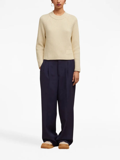 Logo-Patch Knitted Jumper