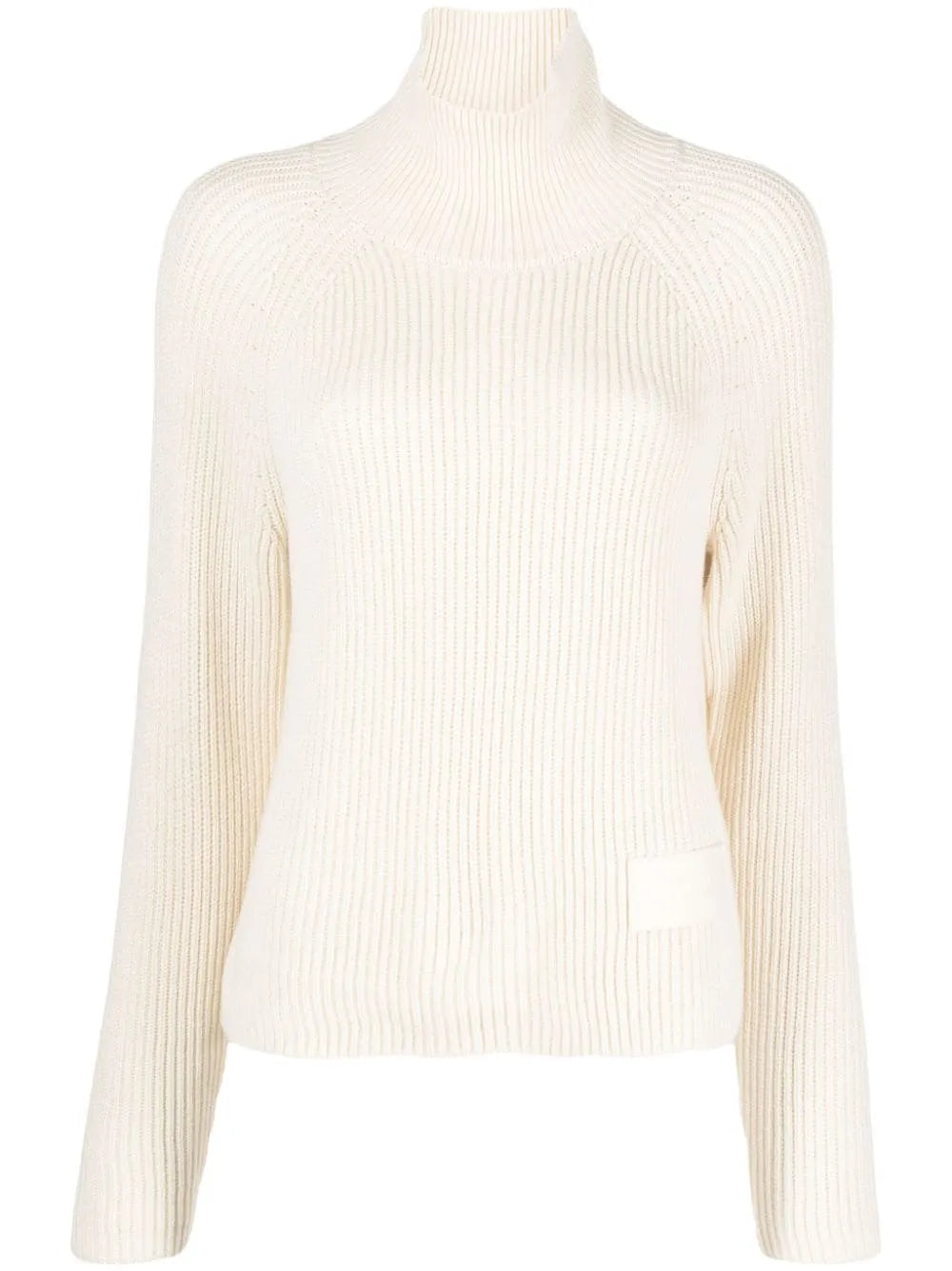 High-Neck Ribbed Jumper