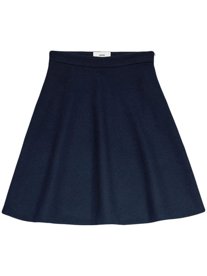 Viring-Wool Blend A-Line Skirt