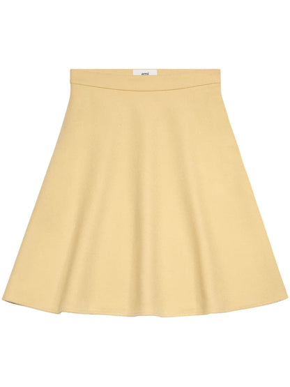 Viring-Wool Blend A-Line Skirt