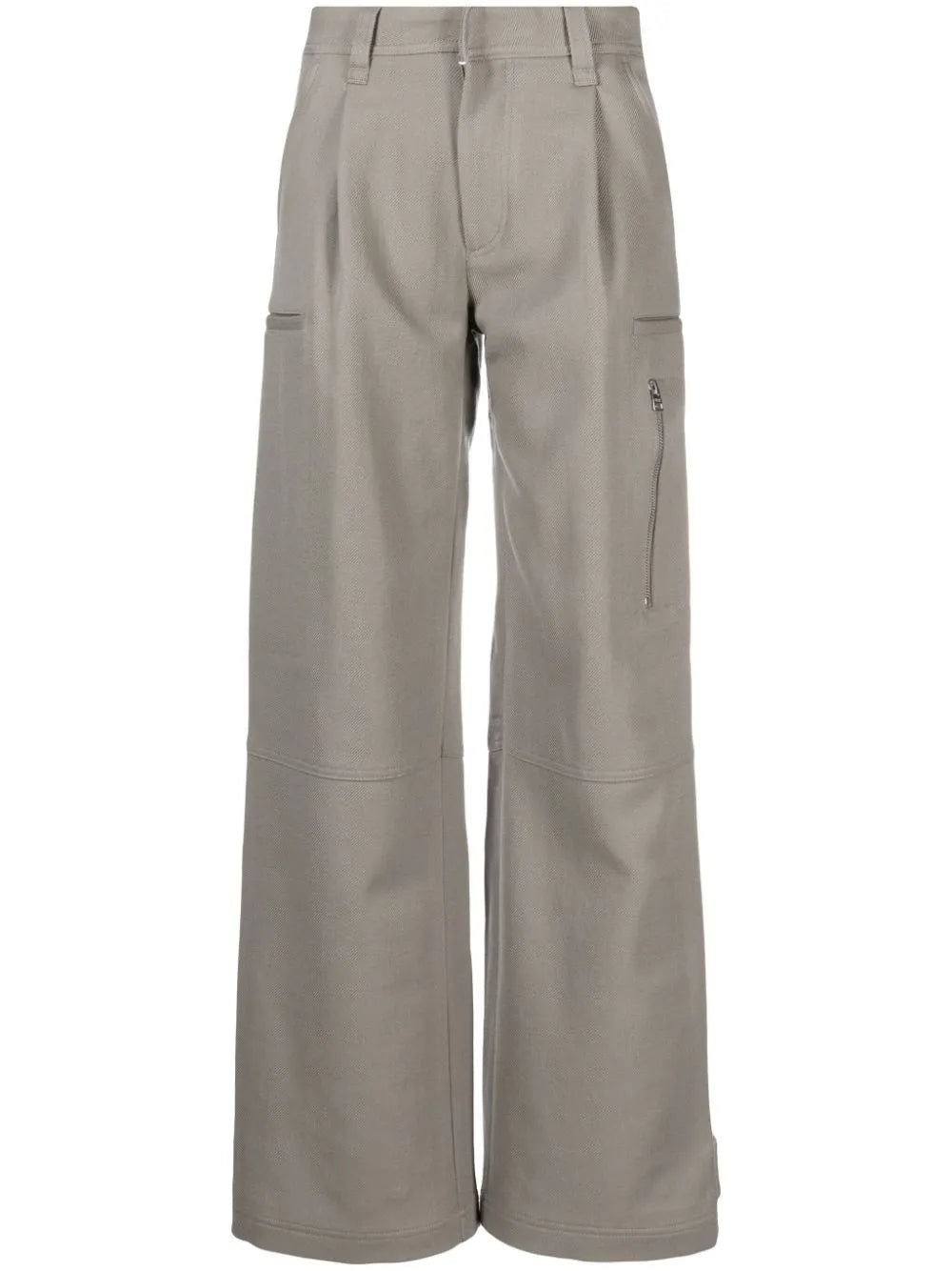 Wide-Leg Virgin-Wool Trousers