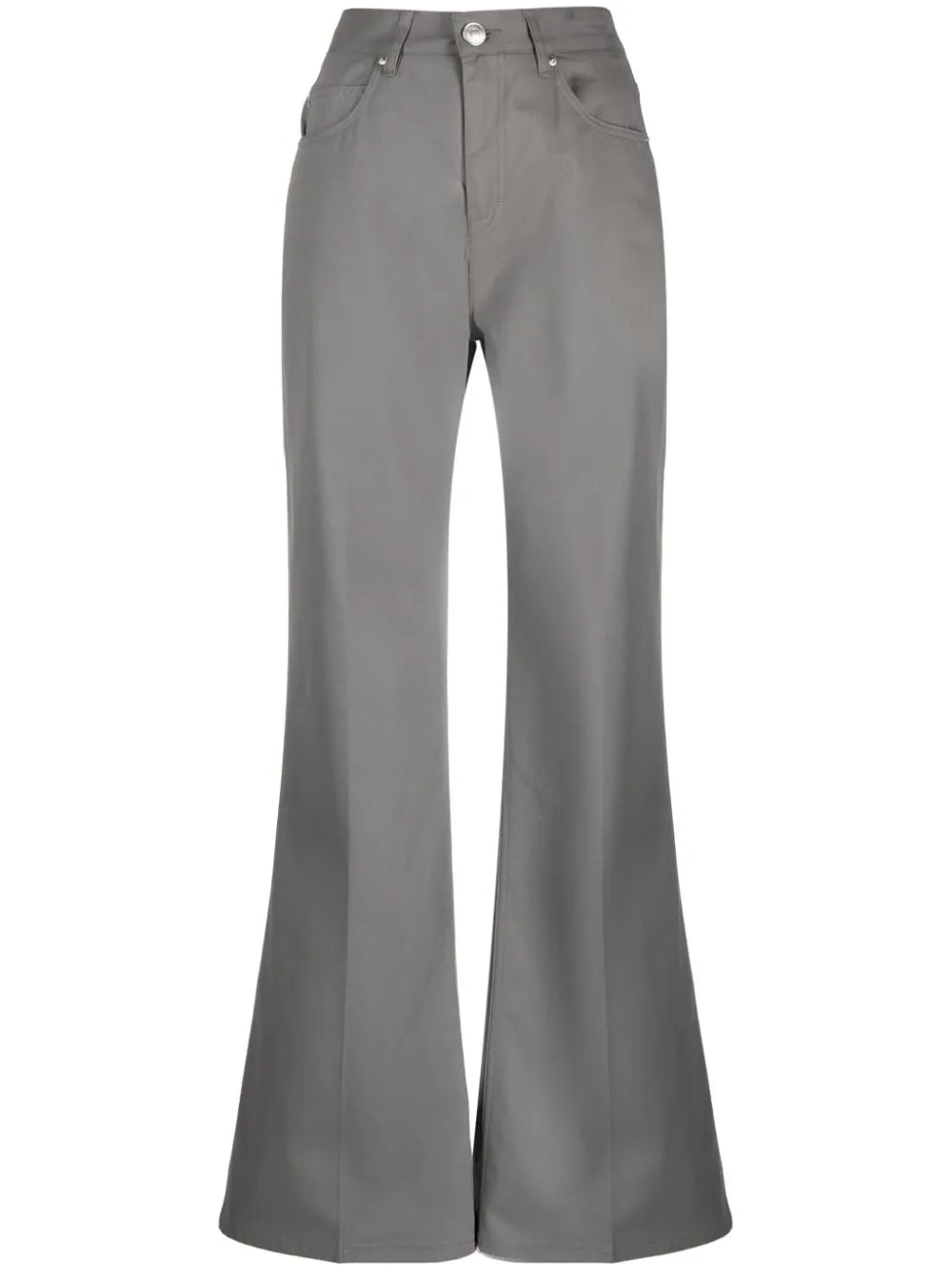 High-Waist Flared Trousers
