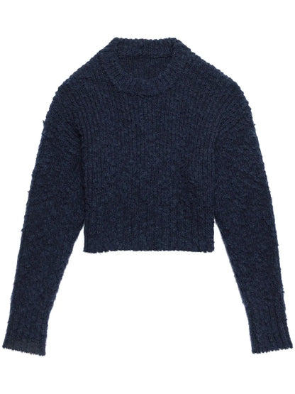 Ribbed Crew Neck Jumper