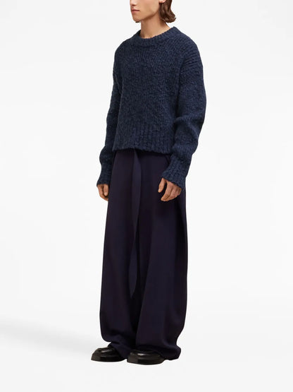 Ribbed Crew Neck Jumper