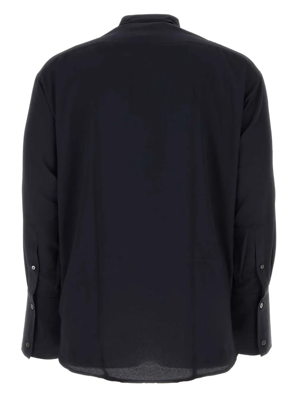 Drop-Shoulder Crepe Shirt