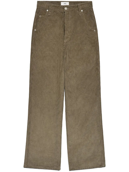 Corduroy Straight Trousers