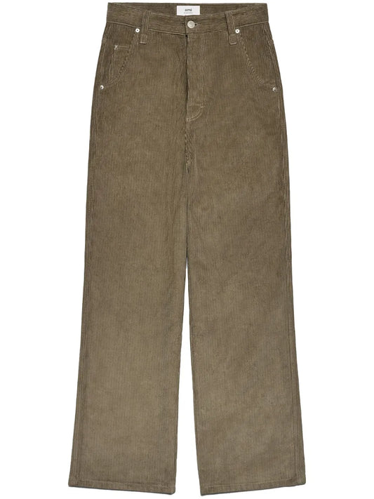 Corduroy Straight Trousers