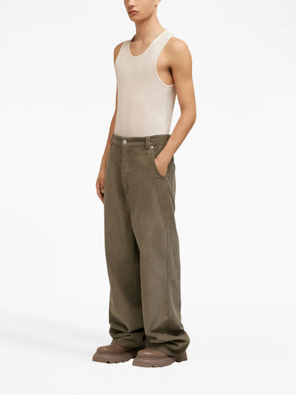 Corduroy Straight Trousers