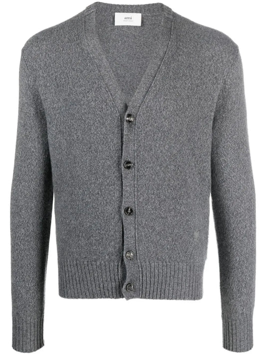 V-Neck Knit Cardigan