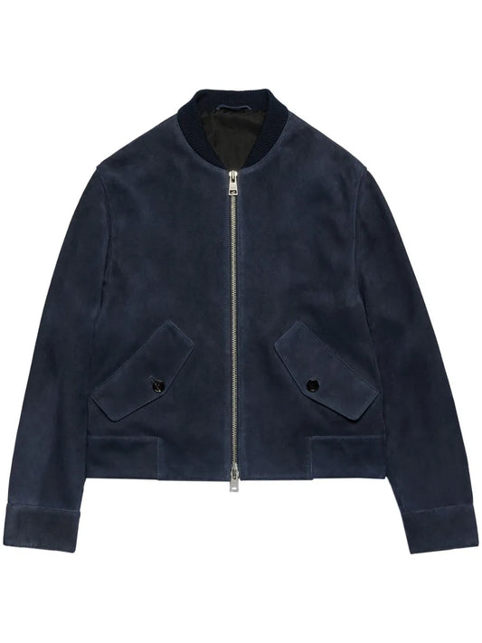 Zip-Up Goatskin Jacket