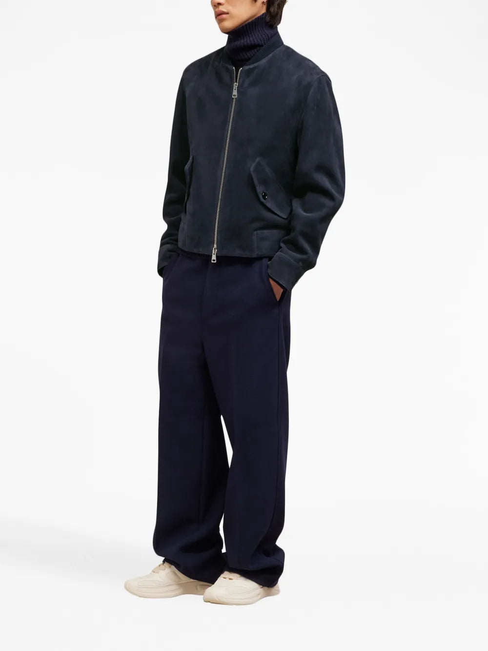 Zip-Up Goatskin Jacket