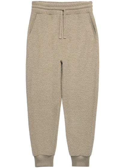 Drawstring Wool-Blend Track Pants