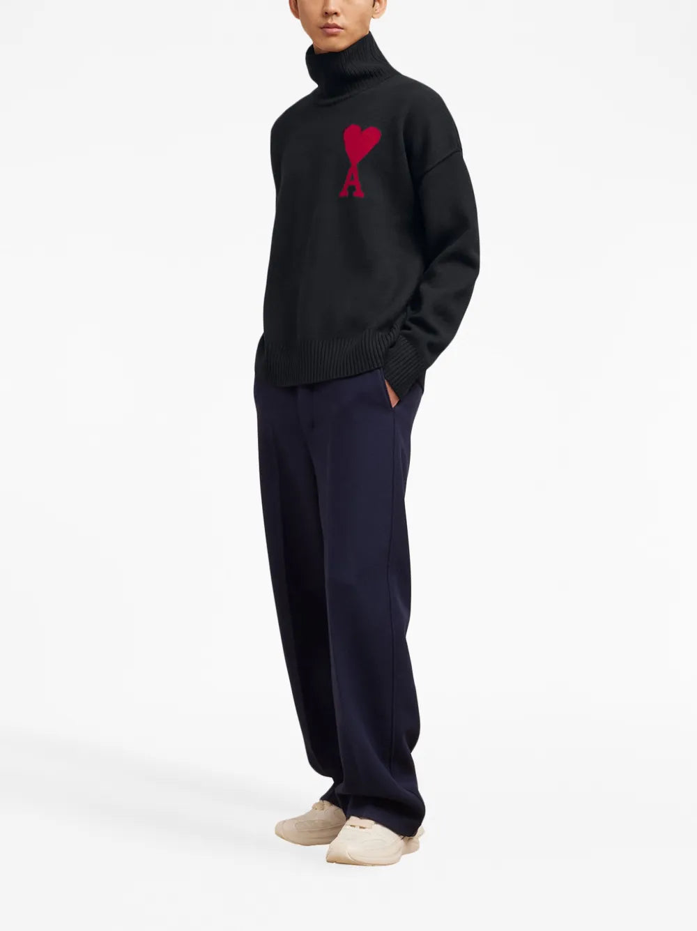 Ami De Coeur High-Neck Jumper