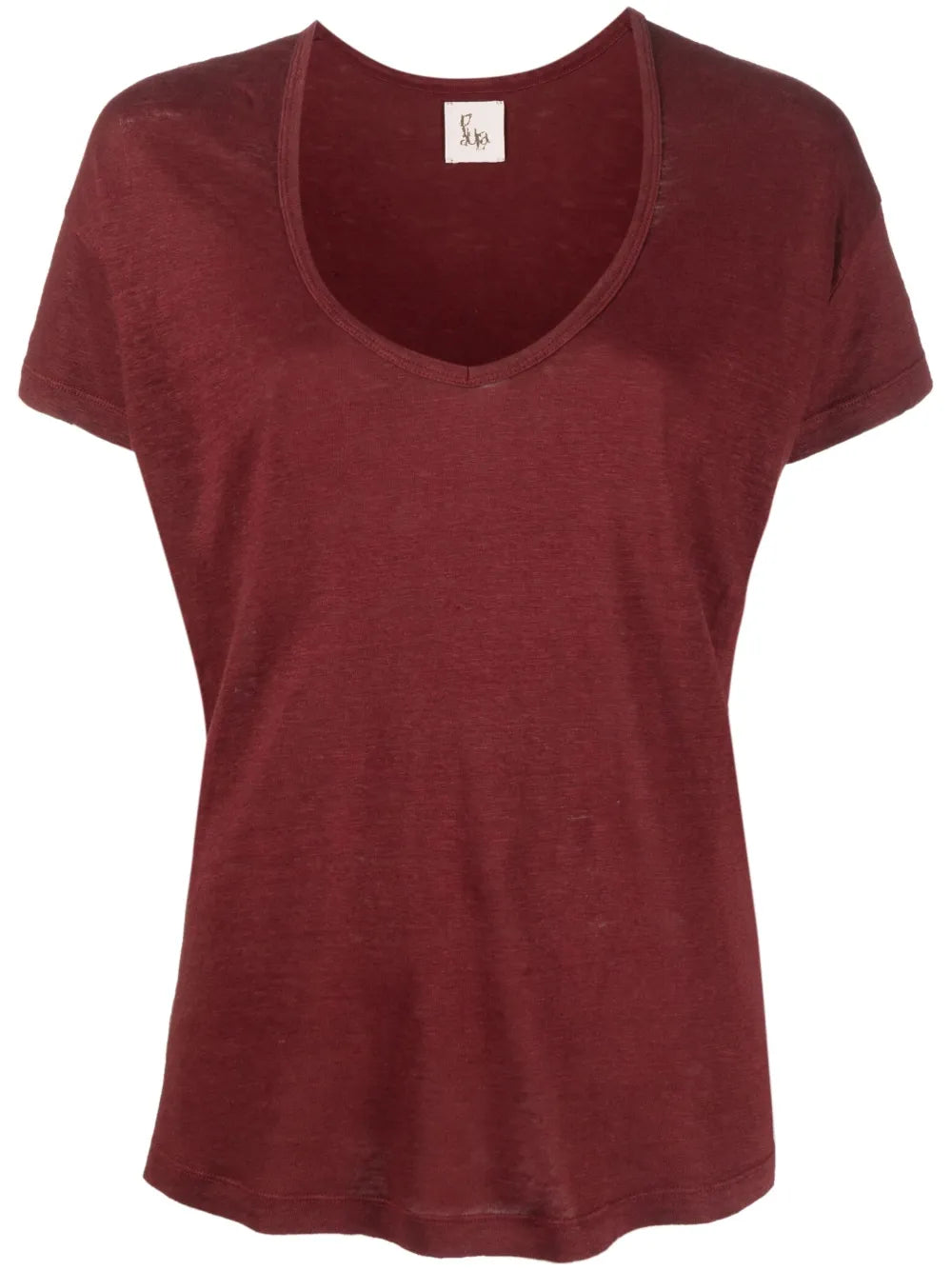 U-Neck Linen T-Shirt