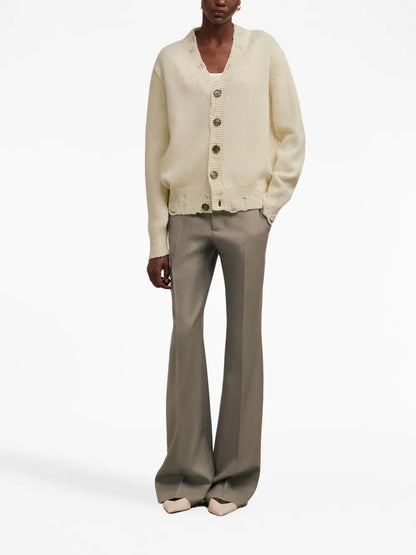 Wide-Leg Virgin-Wool Trousers