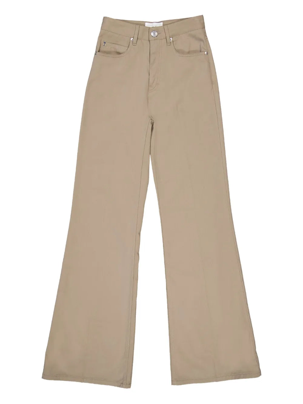 High-Waist Flared Trousers