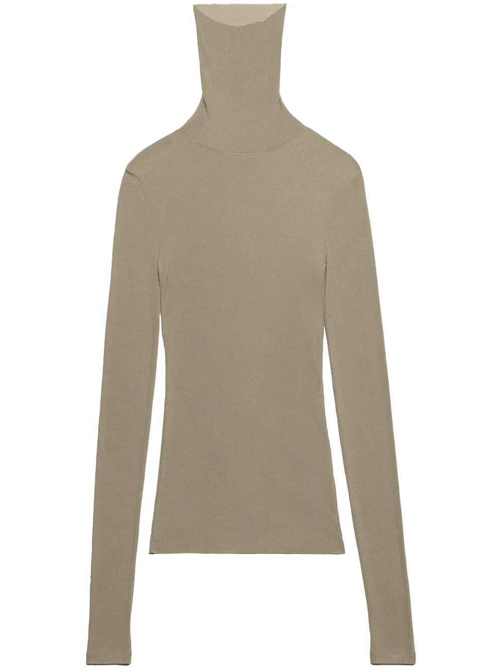 Roll-Neck Ribbed Sweater