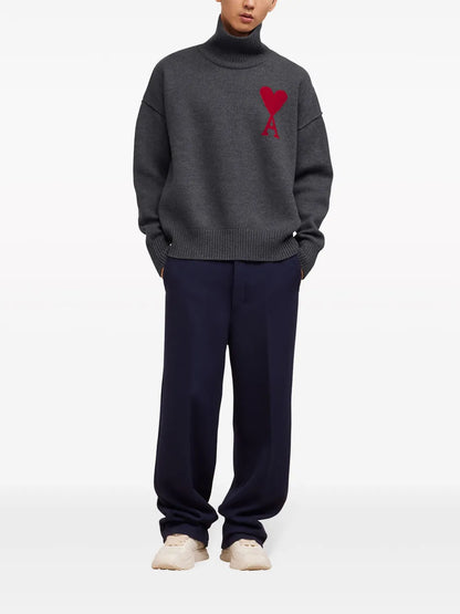Intarsia-Logo Wool Jumper