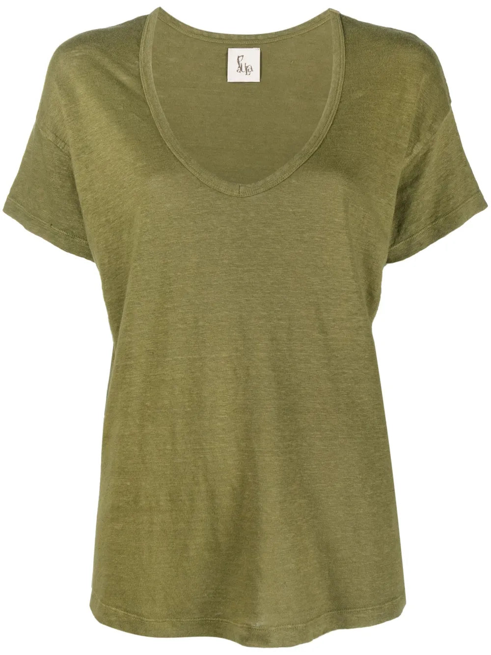 U-Neck Linen T-Shirt