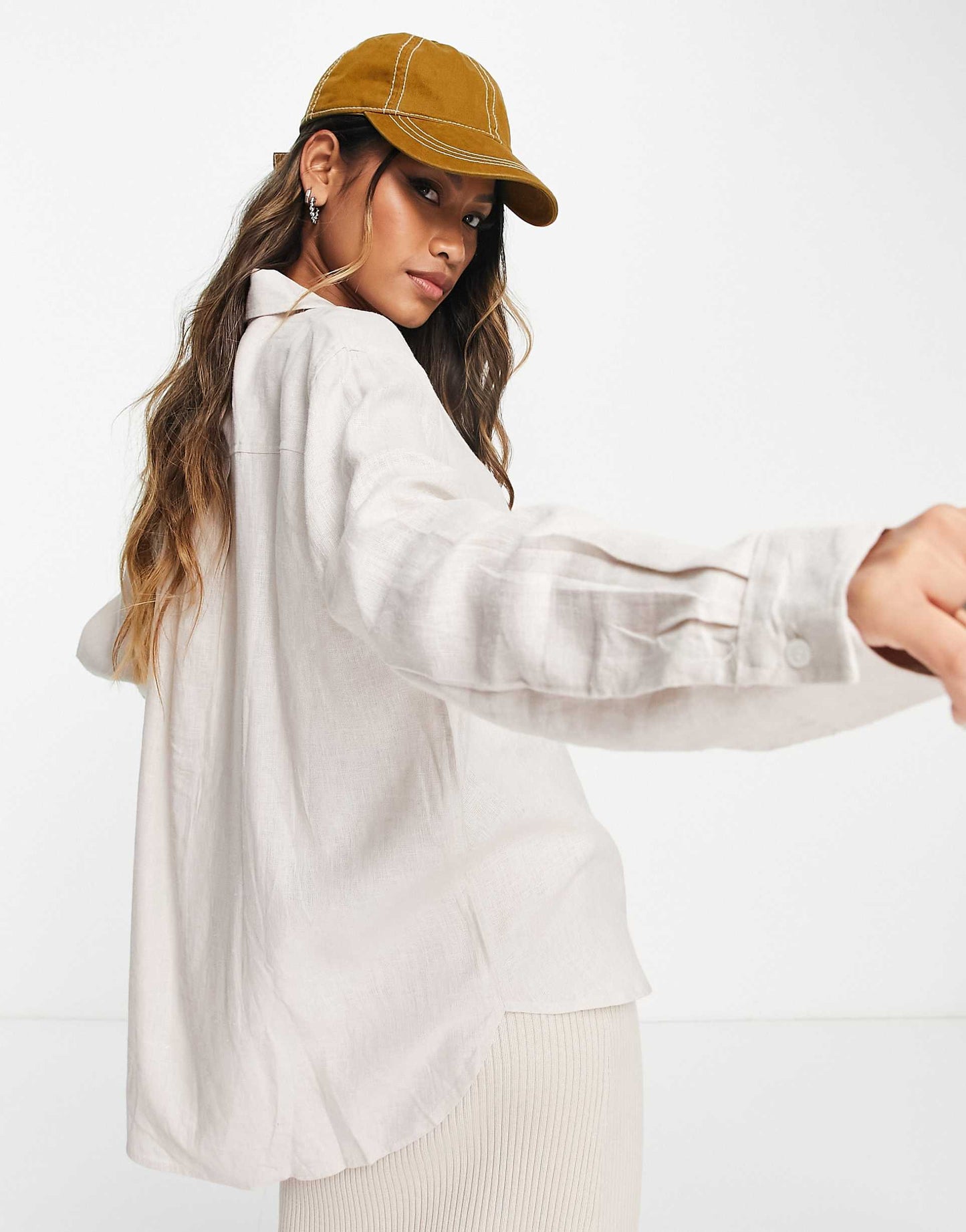 Linen Oversized Shirt Co-Ord