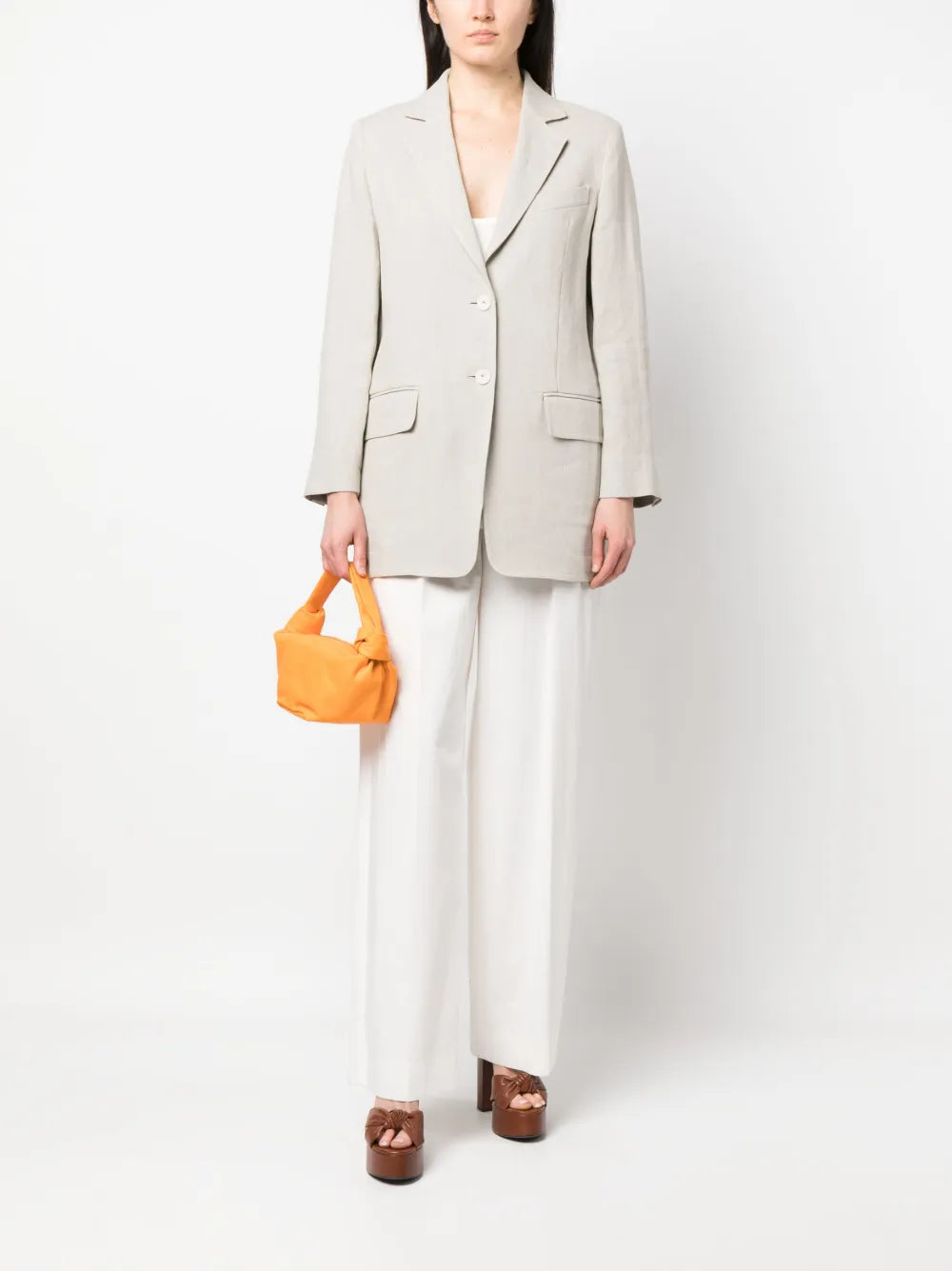 Adelchi Oversized Linen Blazer