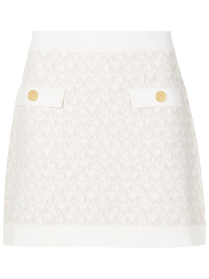 Logo-Jacquard Mini Skirt