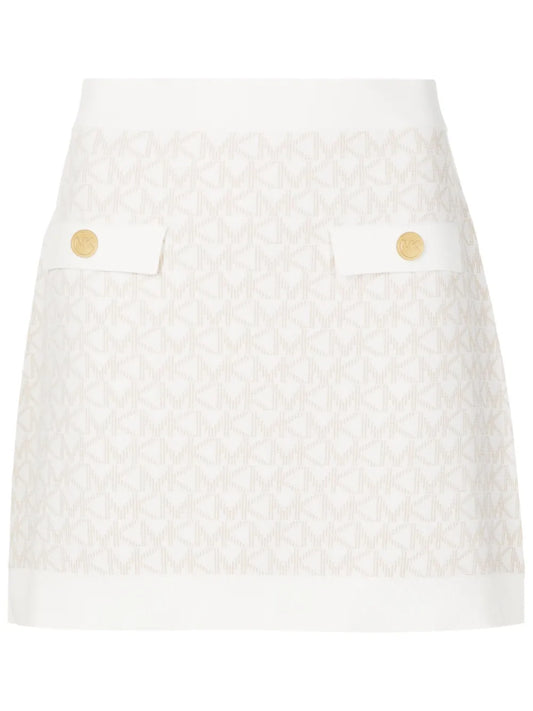Logo-Jacquard Mini Skirt