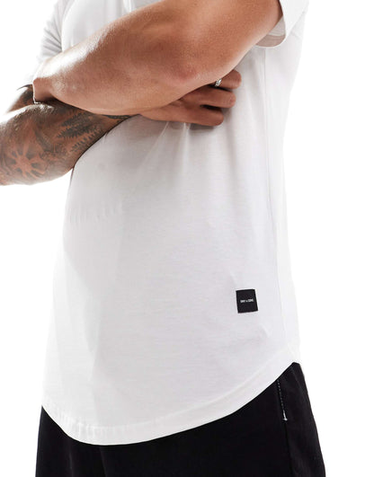 Longline Curve Hem T-Shirt