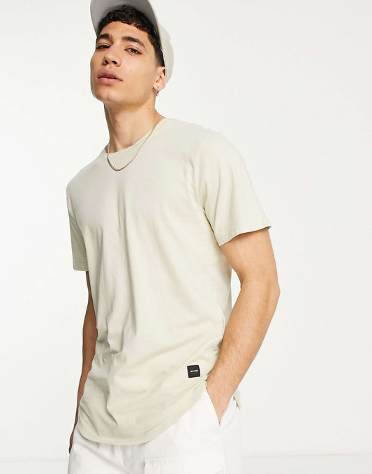 Longline Curve Hem T-Shirt