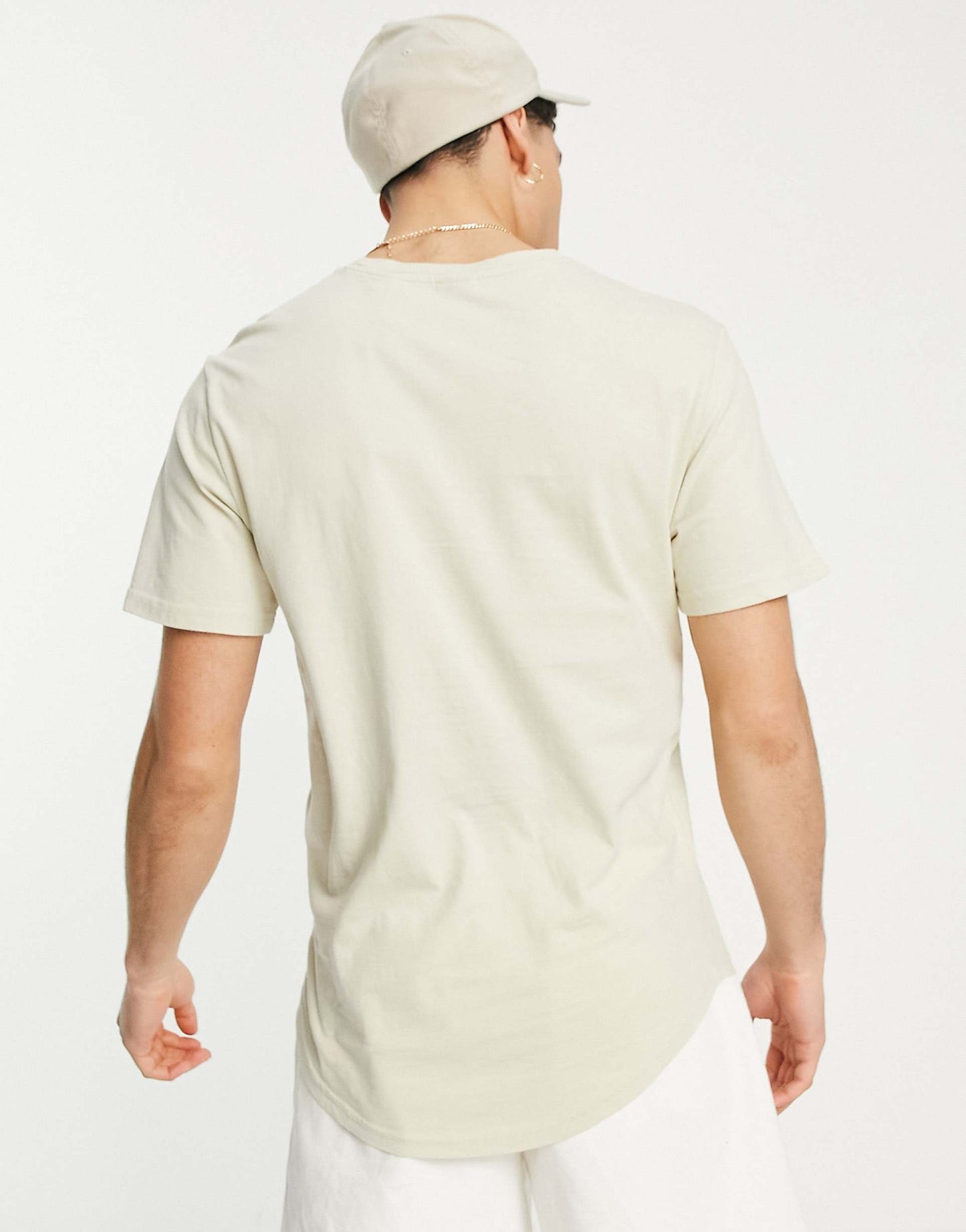 Longline Curve Hem T-Shirt